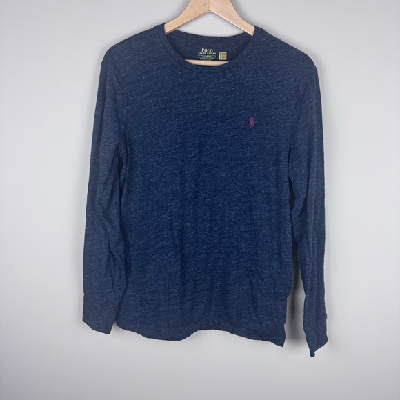 Polo Ralph Lauren Other - Polo Ralph Lauren Dark Gray Long Sleeve Pony Tee Large‎ Custom Slim Fit